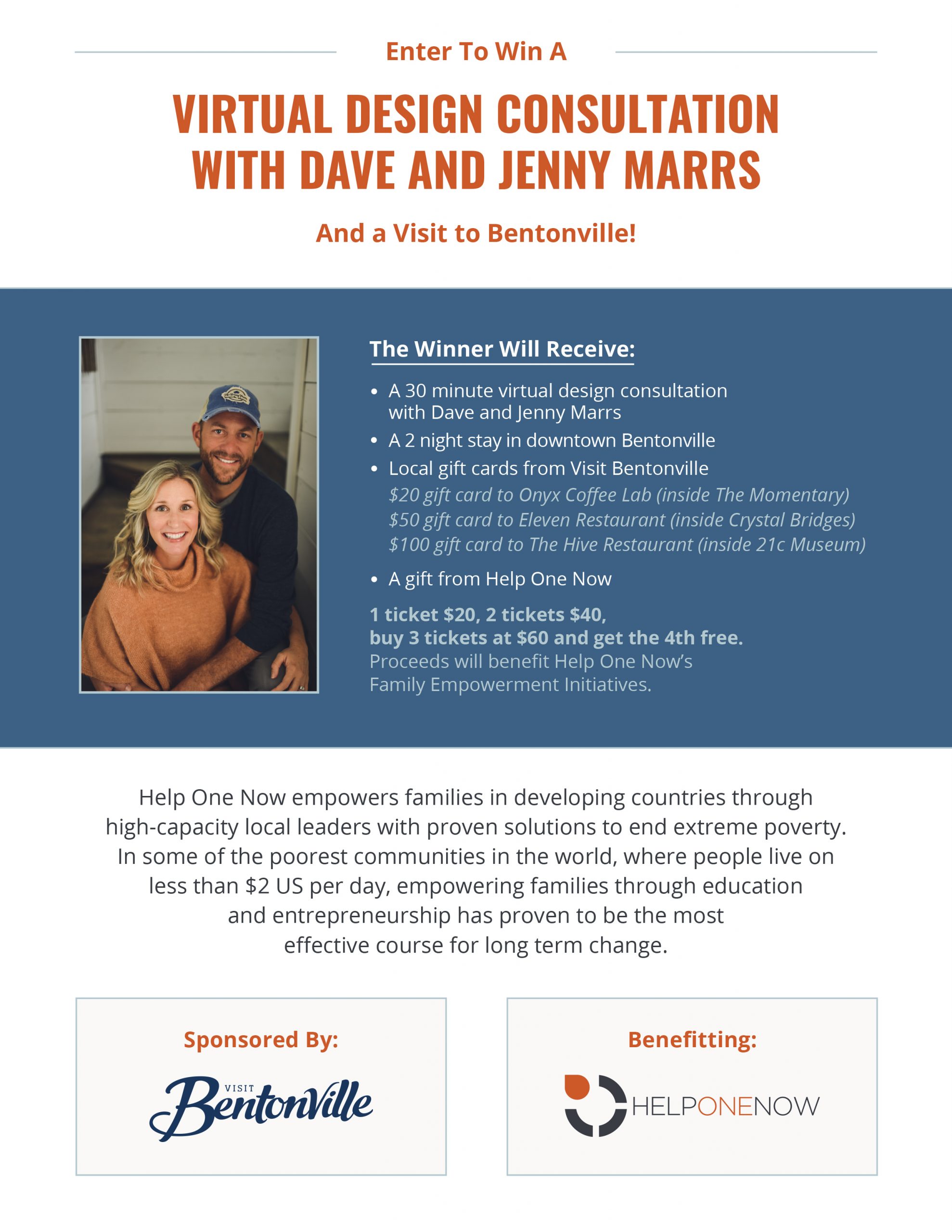 Enter To Win Fixer To Fabulous Consultation with Dave and Jenny Marrs